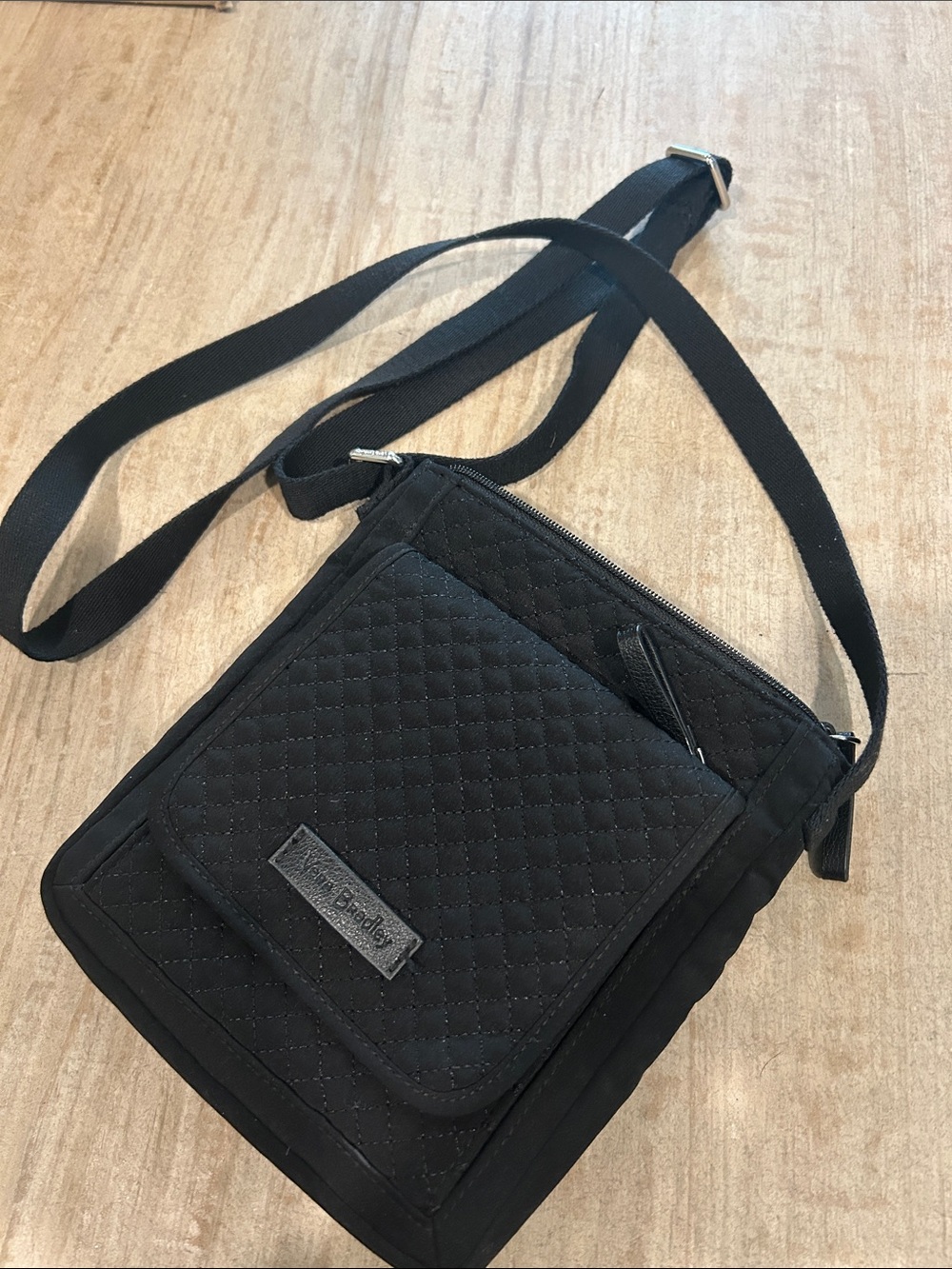 Vera Bradley Black Quilted Crossbody Bag